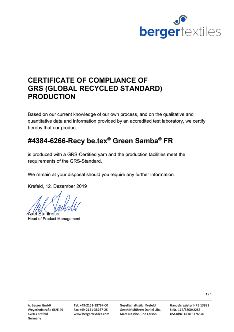 Green_Samba_Certificicate_of_Compliance_GRS_Yarn